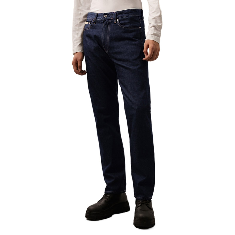 Calvin Klein  Casual Retro Straight Cotton Jeans Denim Blue Black J326664 圖 5