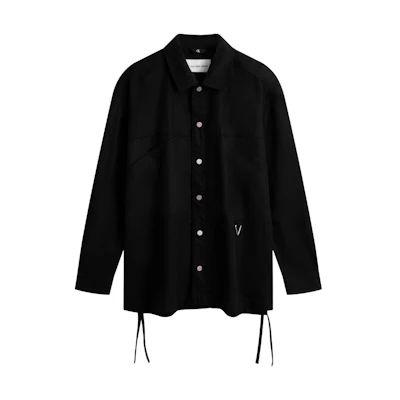 Calvin Klein Casual Snap-Button Outdoor Utility Shirt with Drawstring Hem J325013
