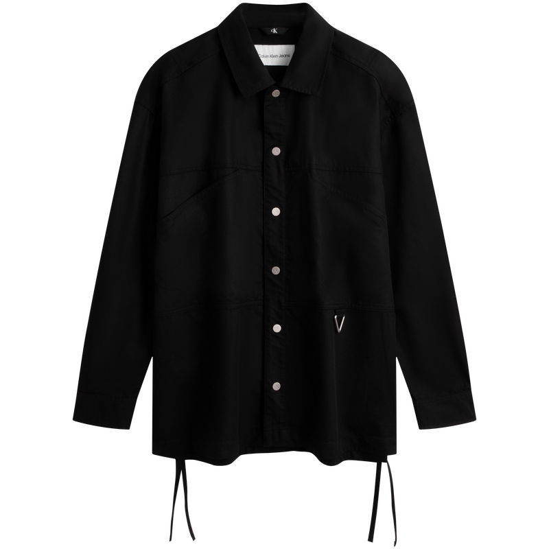 Details for Calvin Klein Kemeja Kasual Snap-Button Outdoor dengan Hujung Tali Serut. J325013