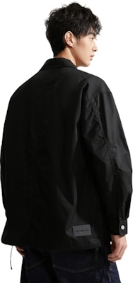 Calvin Klein Casual Snap-Button Outdoor Utility Shirt with Drawstring Hem J325013 1