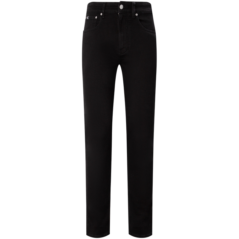 CALVIN KLEIN  Classic Logo Tapered Black Washed Denim Jeans. J325961