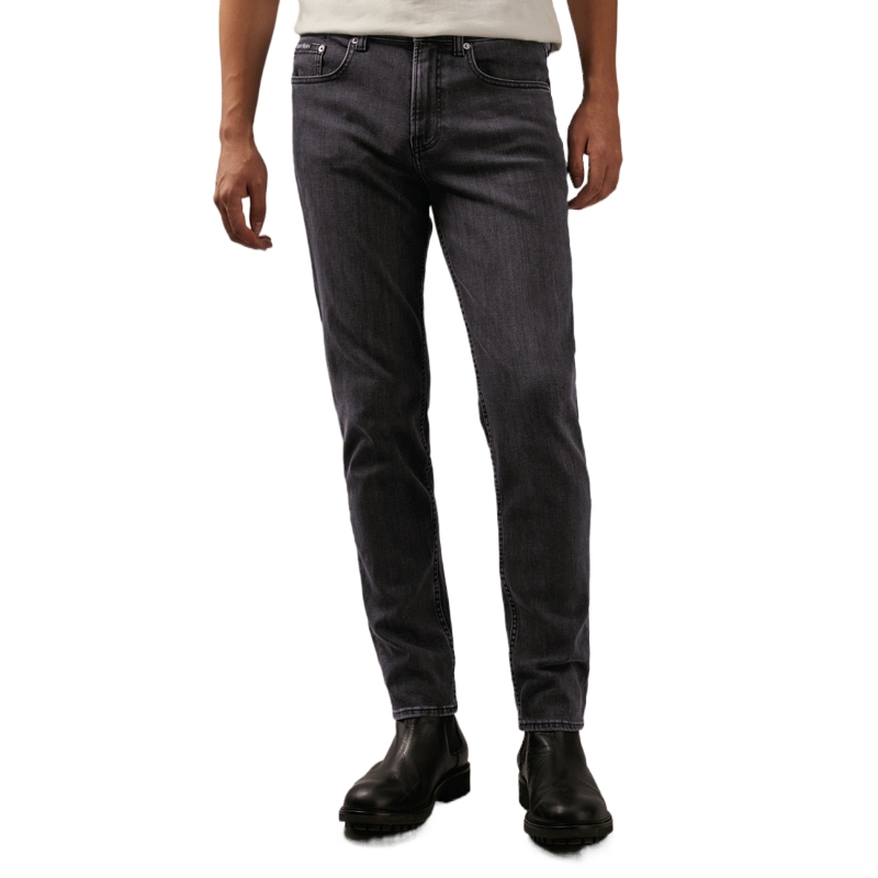 Calvin Klein  Classic Slim Tapered Fit Stretch Jeans in Denim Black. J326578 圖 6