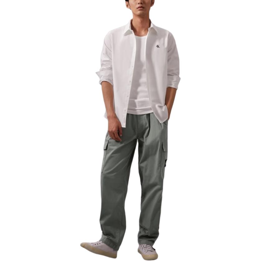 Calvin Klein  Classic Straight-Leg Stretch Pants Starry Sky Gray. J326829 圖 4