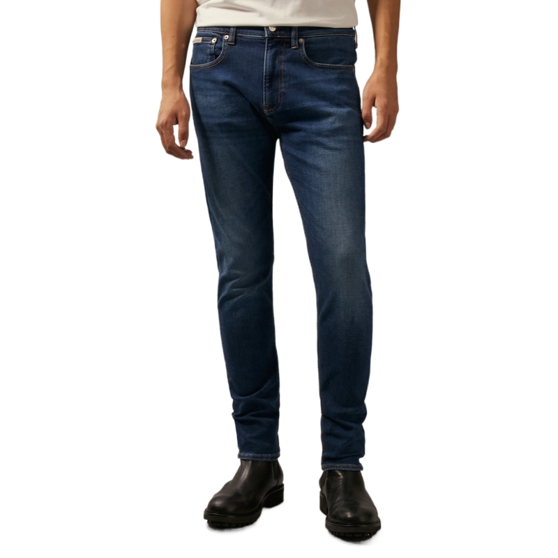 Calvin Klein  Classic Stretch Tapered Denim Jeans in Blue J326415 圖 4