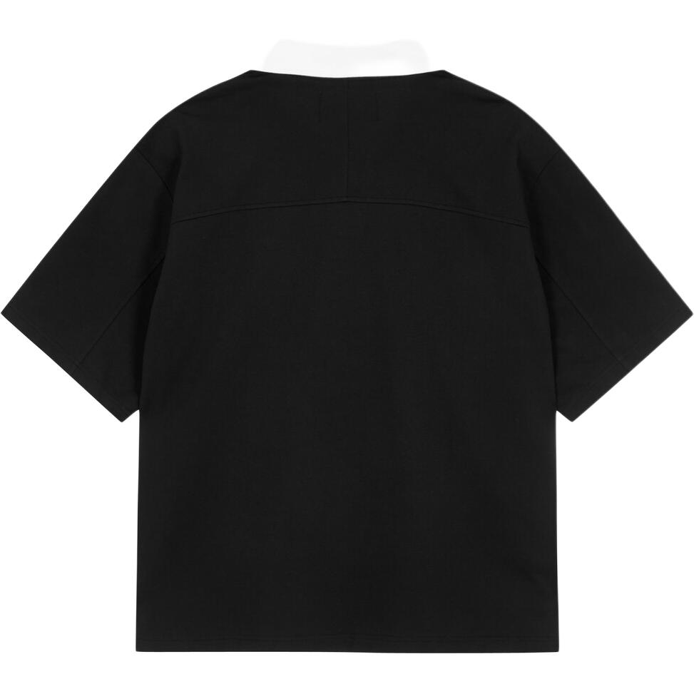 Lookbook CALVIN KLEIN Polo Colorblock de Manga Corta con Cuello Negro. J325364-BEH