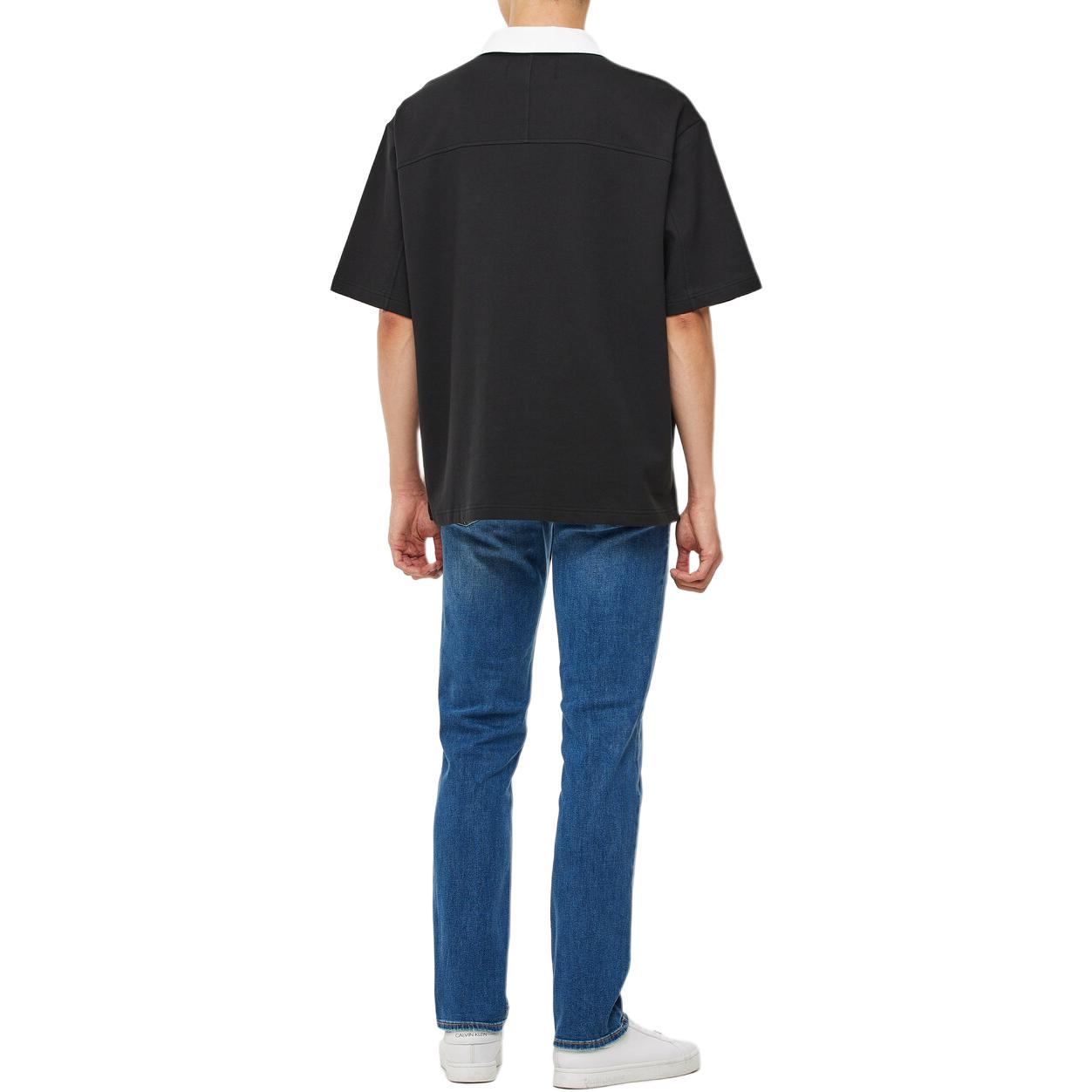 Purchase CALVIN KLEIN Polo Colorblock de Manga Corta con Cuello Negro. J325364-BEH