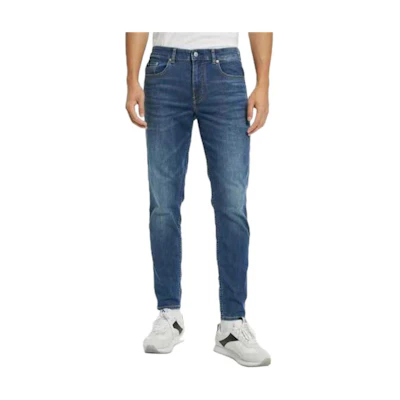 CALVIN KLEIN Cooling Quick-Dry Denim Jeans Deep Blue. J321555-1A4