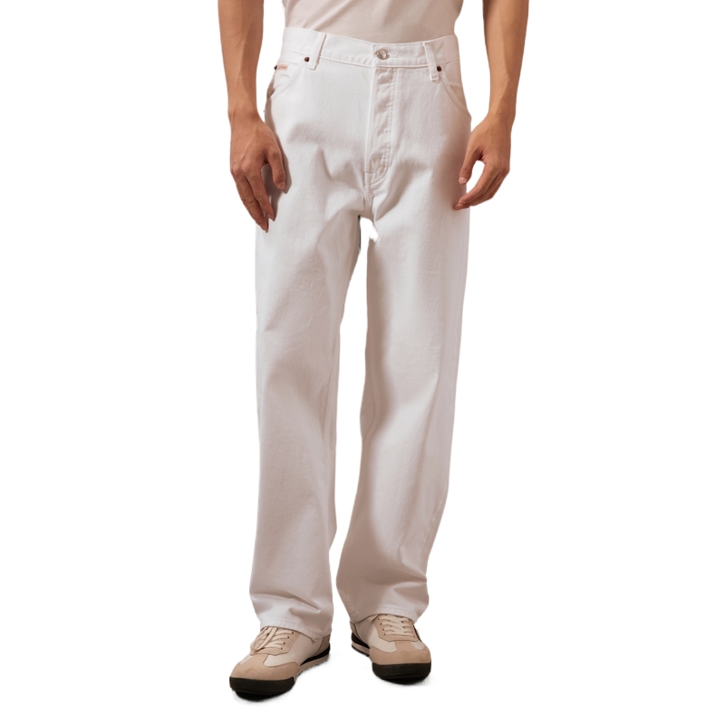 Sizing Calvin Klein  白色復古寬鬆夏季牛仔褲 40EM704