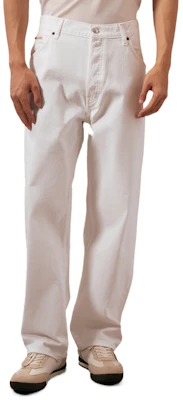 Calvin Klein 白色復古寬鬆夏季牛仔褲 40EM704 Sizing Calvin Klein 白色復古寬鬆夏季牛仔褲 40EM704