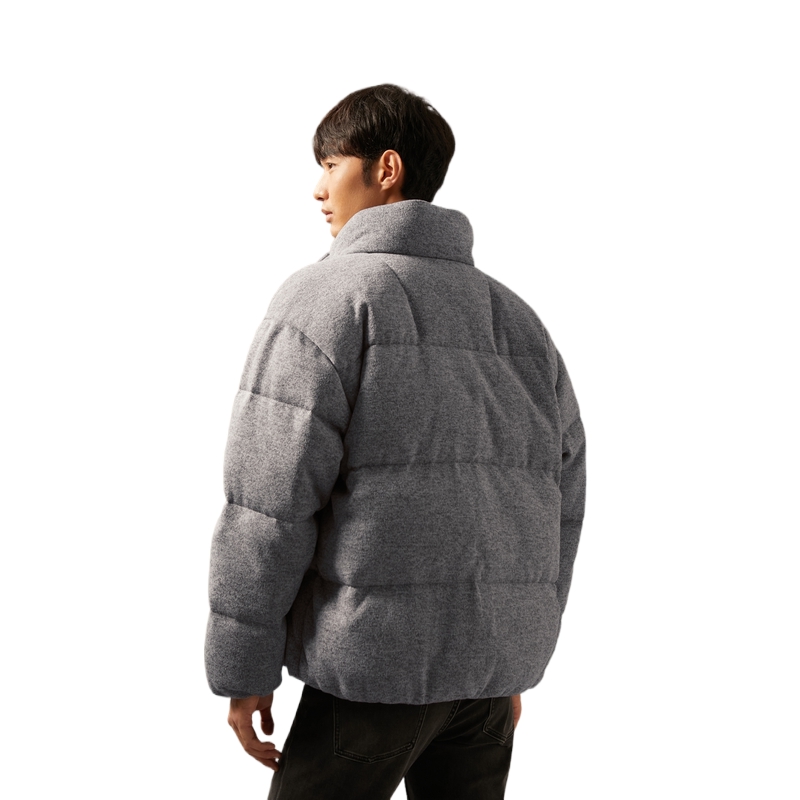 Details for Calvin Klein Jaket Down Kolar Berdiri - Kelabu Abu-Abu J326659