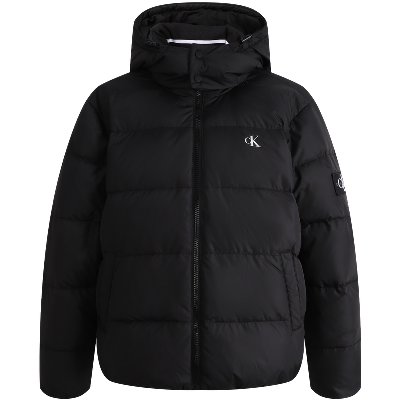 CALVIN KLEIN  Down Jacket with Detachable Hood and Embroidered Patch. ZM02475 圖 4