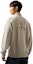 Shop Calvin Klein Embroidered Half-Zip Cotton Sweatshirt Pearl Grey Casual J326697