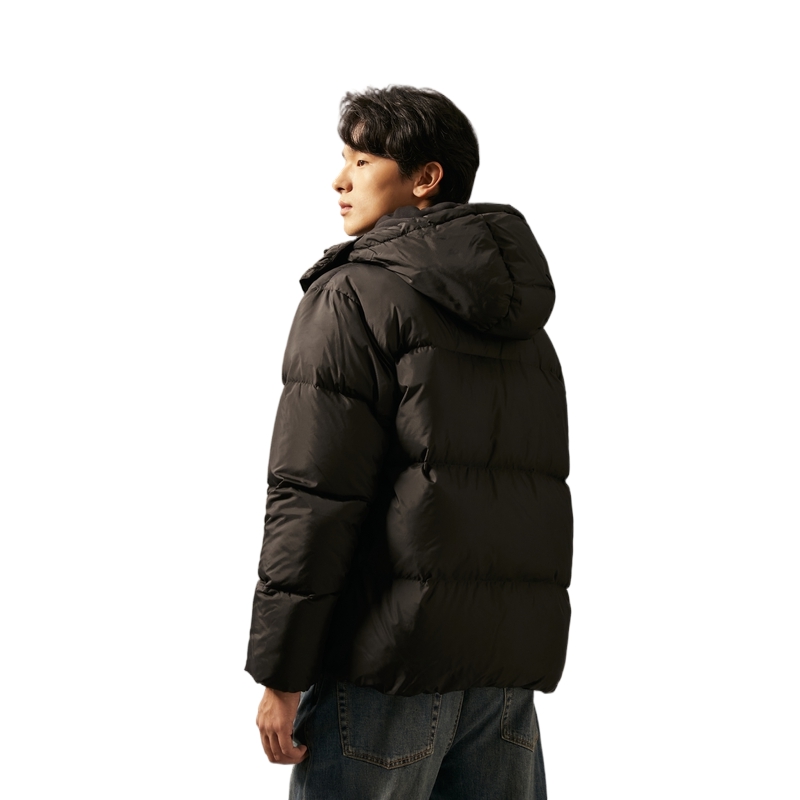 Purchase Calvin Klein Jaket Puffer Bersulam Berhud Gaya Kasual. J327349