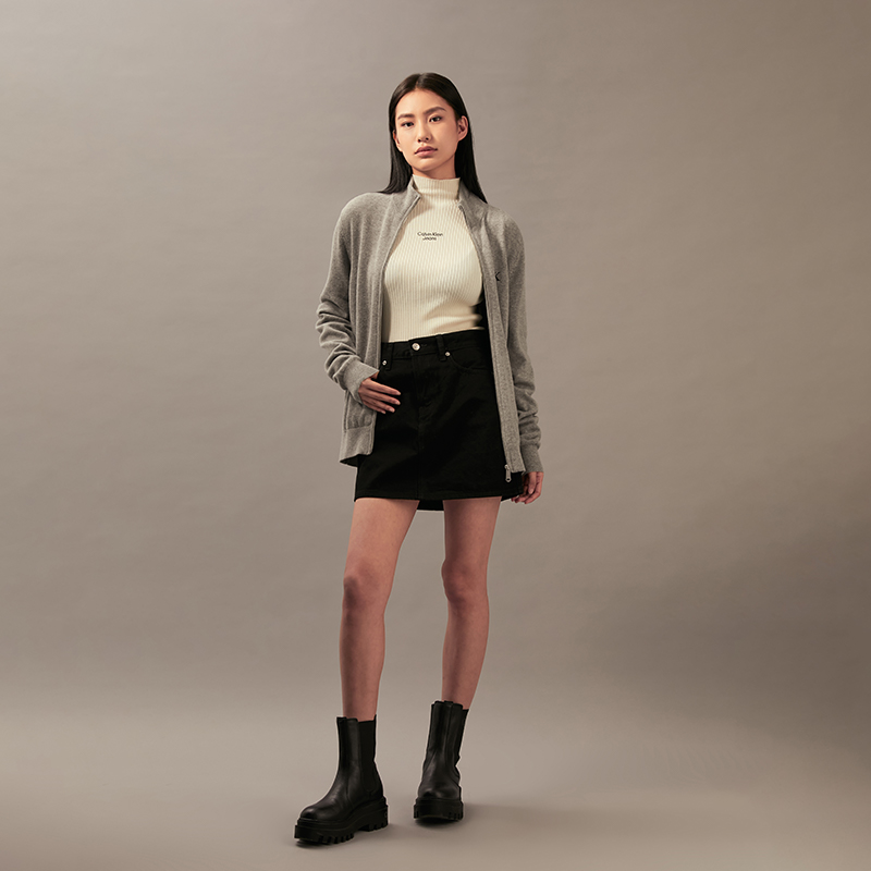 CALVIN KLEIN  Embroidered Knit Zipper Cardigan Sweater - Casual Style J326796 圖 11