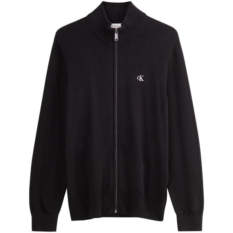 CALVIN KLEIN  Embroidered Knit Zipper Cardigan Sweater - Casual Style J326796 圖 2