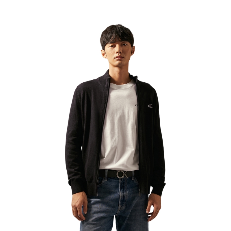 CALVIN KLEIN  Embroidered Knit Zipper Cardigan Sweater - Casual Style J326796 圖 5