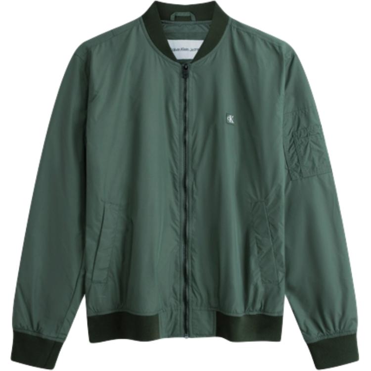Calvin Klein  Embroidered Logo Casual Bomber Jacket J323578-MRY