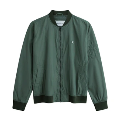 Calvin Klein Embroidered Logo Casual Bomber Jacket J323578-MRY