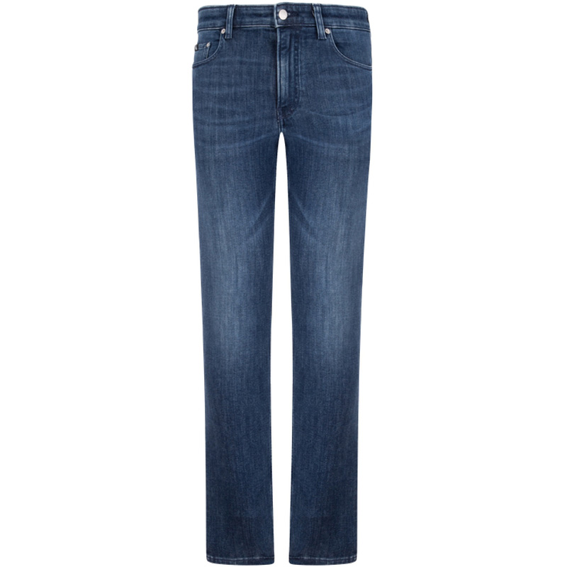 Calvin Klein  Embroidered Washed Denim Jeans Casual Commuter - Blue. J3243631BJ 圖 2