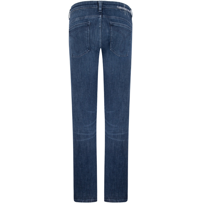 Calvin Klein  Embroidered Washed Denim Jeans Casual Commuter - Blue. J3243631BJ 圖 3