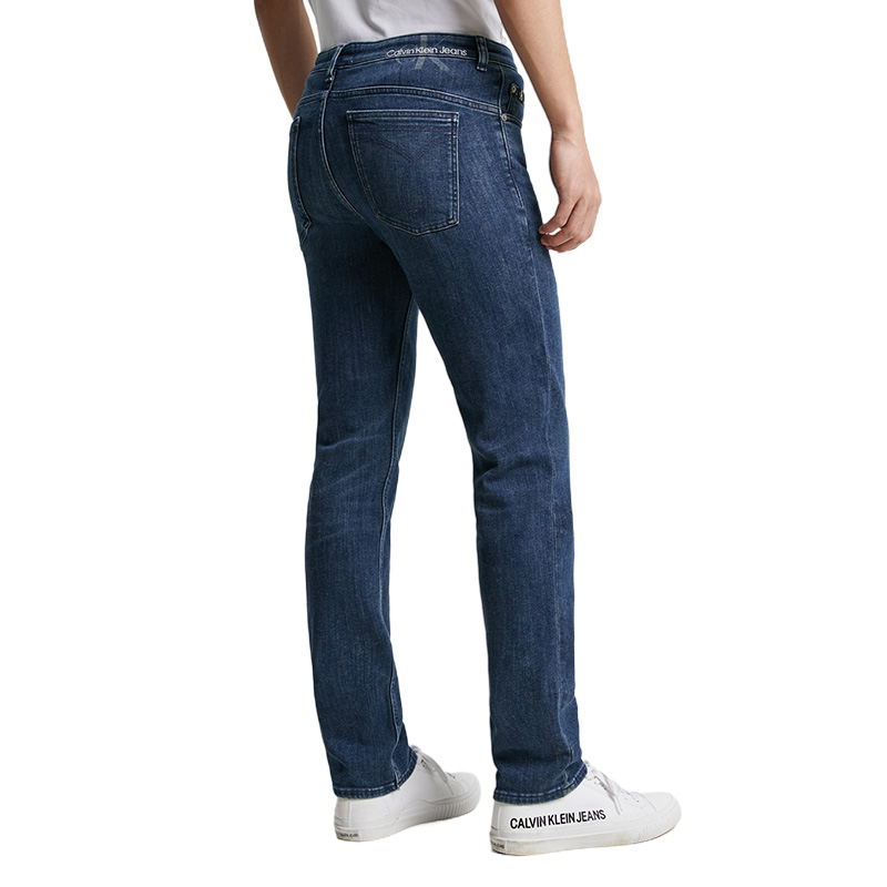 Calvin Klein  Embroidered Washed Denim Jeans Casual Commuter - Blue. J3243631BJ 圖 5