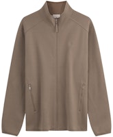 CALVIN KLEIN Embroidered Zip-Up Knit Fleece Jacket Casual Commuter Style J327098 CALVIN KLEIN Embroidered Zip-Up Knit Fleece Jacket Casual Commuter Style J327098