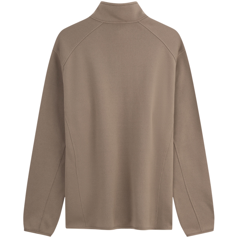 Shop 卡文克萊 刺繡拉鍊針織抓毛外套 休閒通勤風 J327098