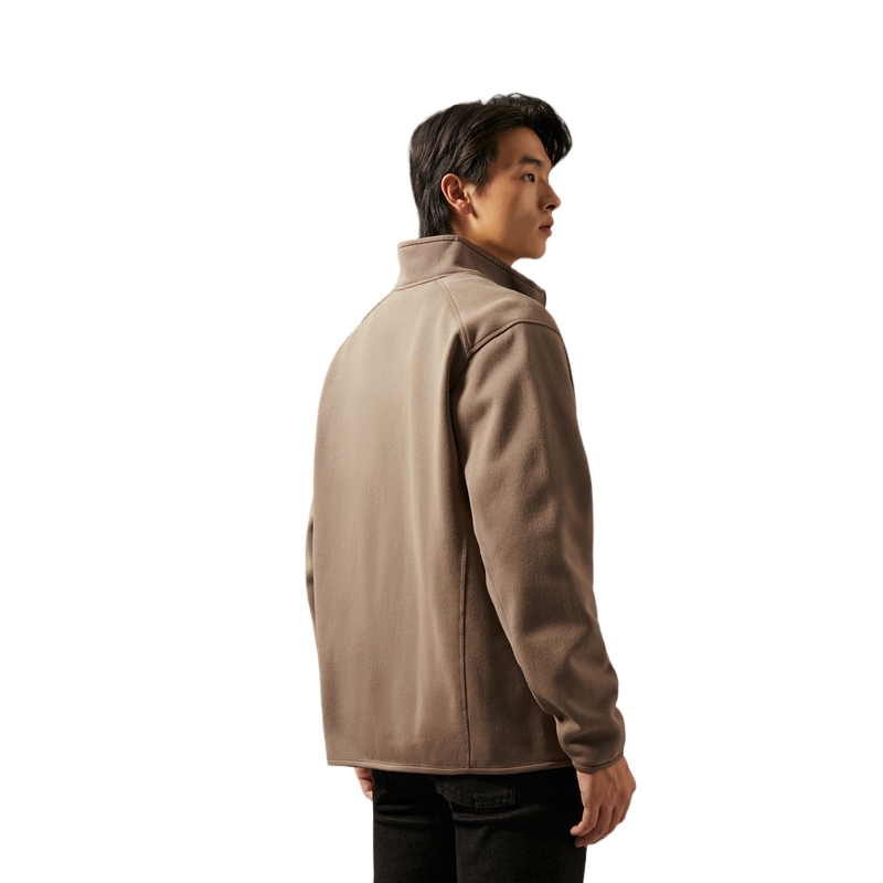 Details for 卡文克萊 刺繡拉鍊針織抓毛外套 休閒通勤風 J327098