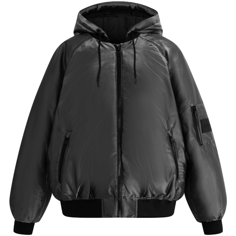 Calvin Klein  Fashion Glossy Padded Hooded Jacket Casual Style. J324079