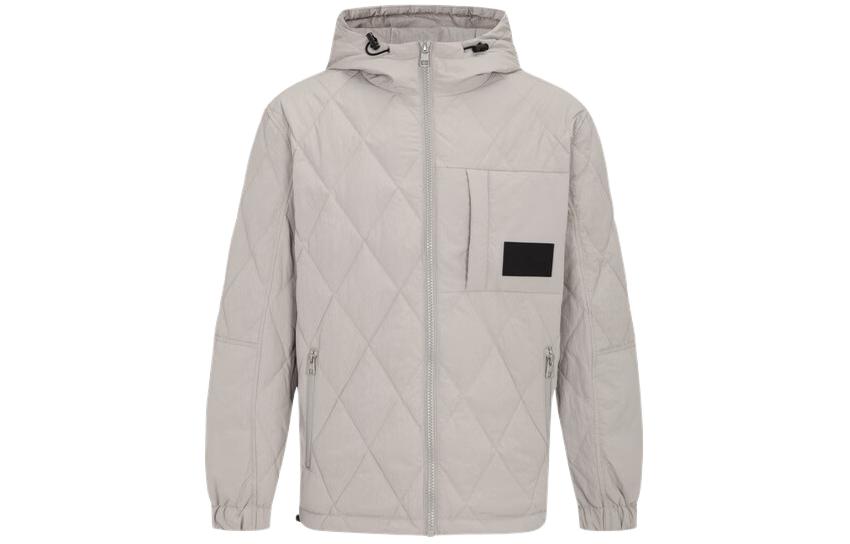 Order カルバンクライン グレーキルティングフードダウンジャケット シンプルデザイン J322174-PQY