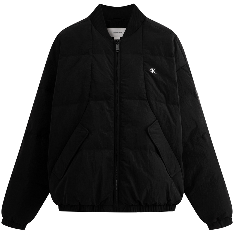 CALVIN KLEIN  Grid Pattern Down Jacket with Baseball Collar. J327314 圖 2