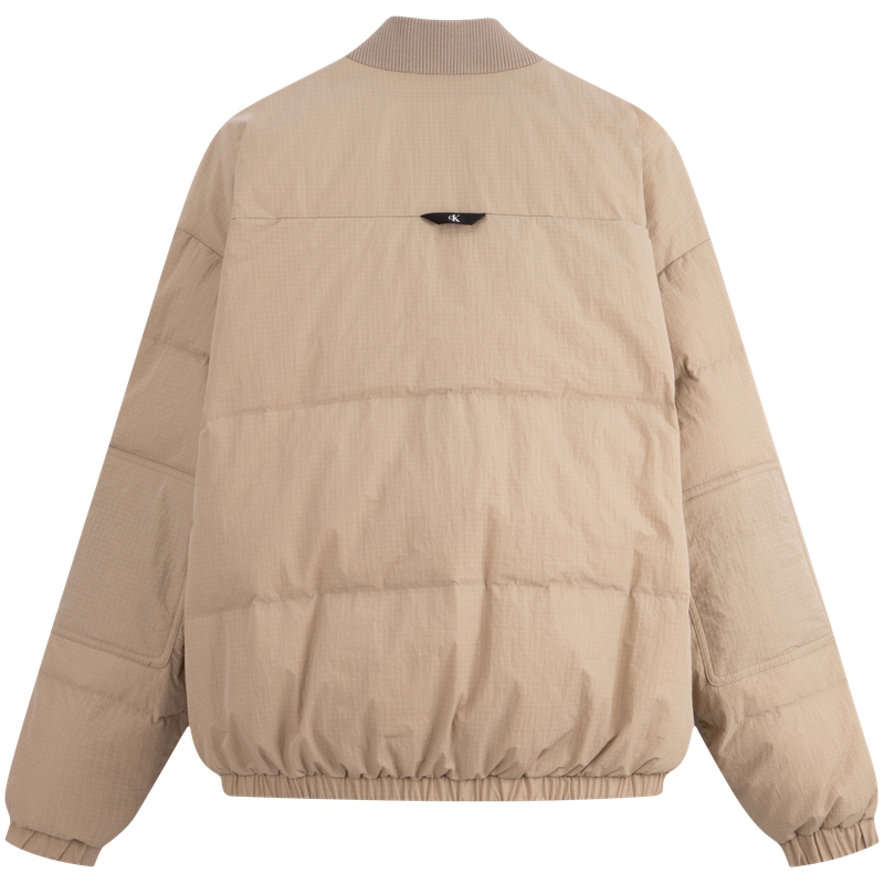 CALVIN KLEIN  Grid Pattern Down Jacket with Baseball Collar. J327314 圖 7