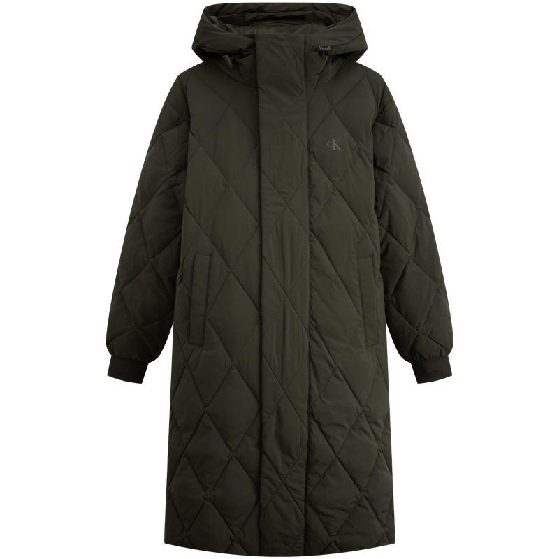 Calvin Klein  Hooded Long Down Jacket Quilted Design Winter Wear J324340 圖 5