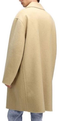 Calvin Klein Khaki Solid Color Single-Breasted Long Sleeve Coat 40698ST Shop Calvin Klein Khaki Solid Color Single-Breasted Long Sleeve Coat 40698ST