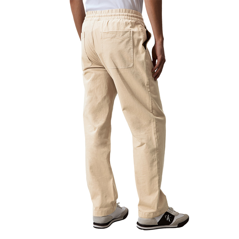 Calvin Klein  Khaki Straight-Leg Drawstring Casual Jogger Pants. J325909 圖 9
