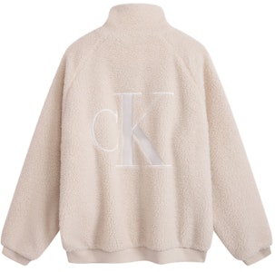 CALVIN KLEIN Chaqueta Polar Sherpa con Cuello Alto y Bordado de Letras. J324346-ACF Lookbook CALVIN KLEIN Chaqueta Polar Sherpa con Cuello Alto y Bordado de Letras. J324346-ACF