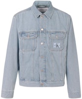 Calvin Klein Light Blue Pocket Logo Denim Jacket J30J320542-1AA Calvin Klein Light Blue Pocket Logo Denim Jacket J30J320542-1AA