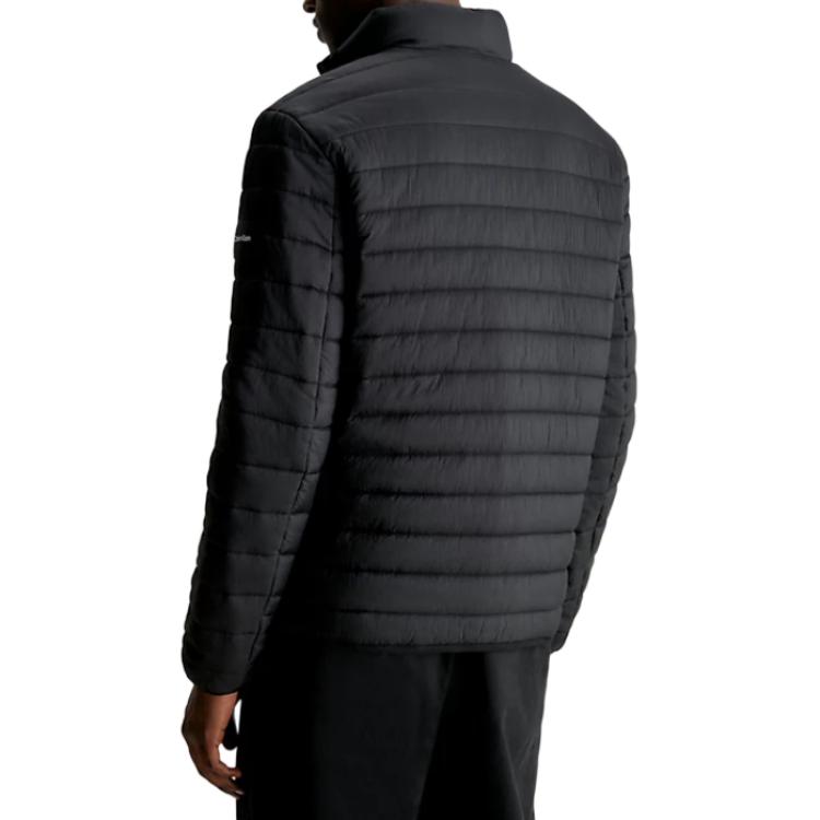 Details for Calvin Klein  Lightweight Packable Puffer Jacket Black with Logo K10K112362-BEH
