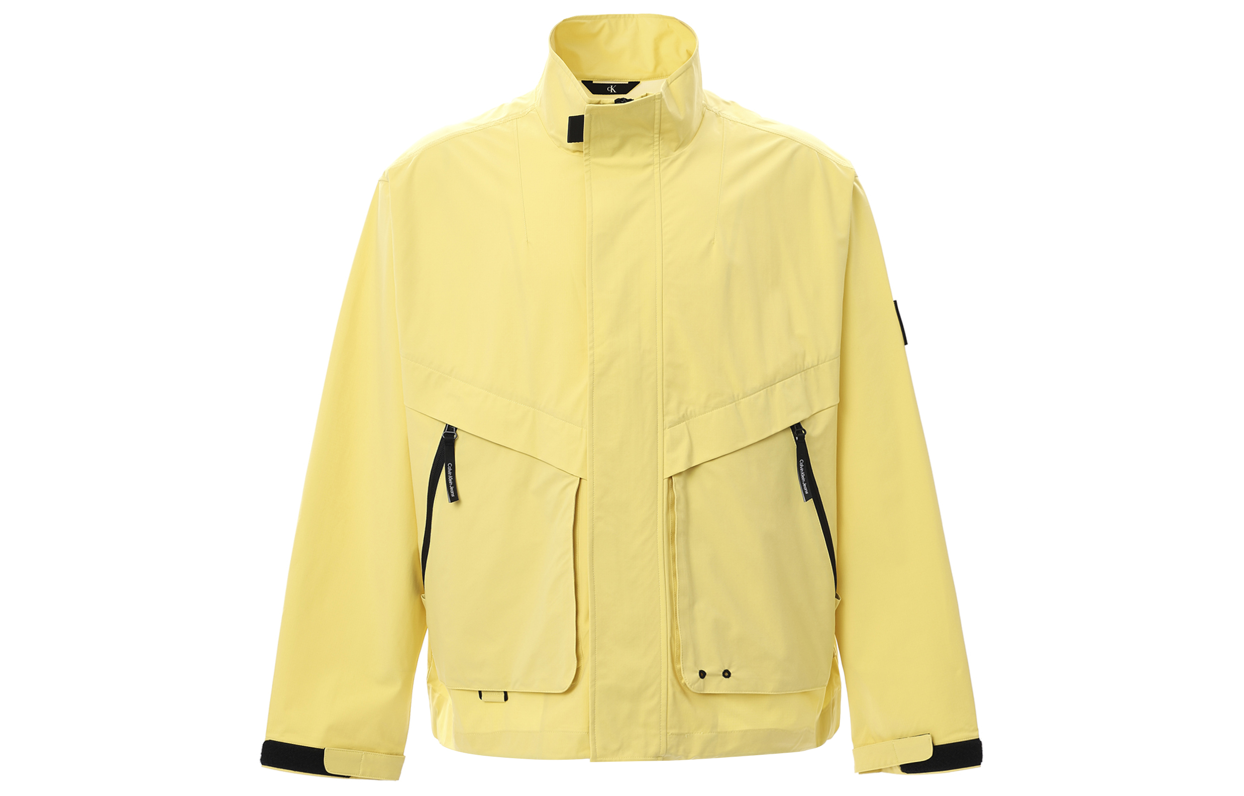 CALVIN KLEIN  Logo Patch Stand Collar Sport Jacket J323777