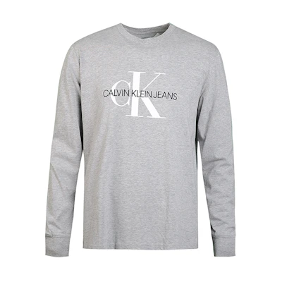 Calvin Klein Logo Print Crewneck Long Sleeve Casual T-Shirt. 41VM882