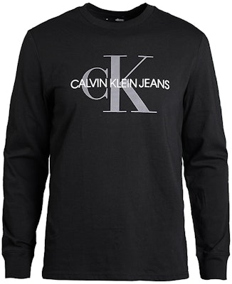 卡尔文·克莱因LOGO印花圆领长袖休闲T恤 41VM882 Order 卡尔文·克莱因LOGO印花圆领长袖休闲T恤 41VM882