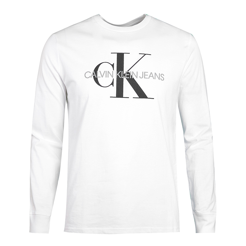 Purchase Camiseta Calvin Klein Logo Print de Manga Larga y Cuello Redondo Casual. 41VM882