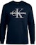 Details for Camiseta Calvin Klein Logo Print de Manga Larga y Cuello Redondo Casual. 41VM882