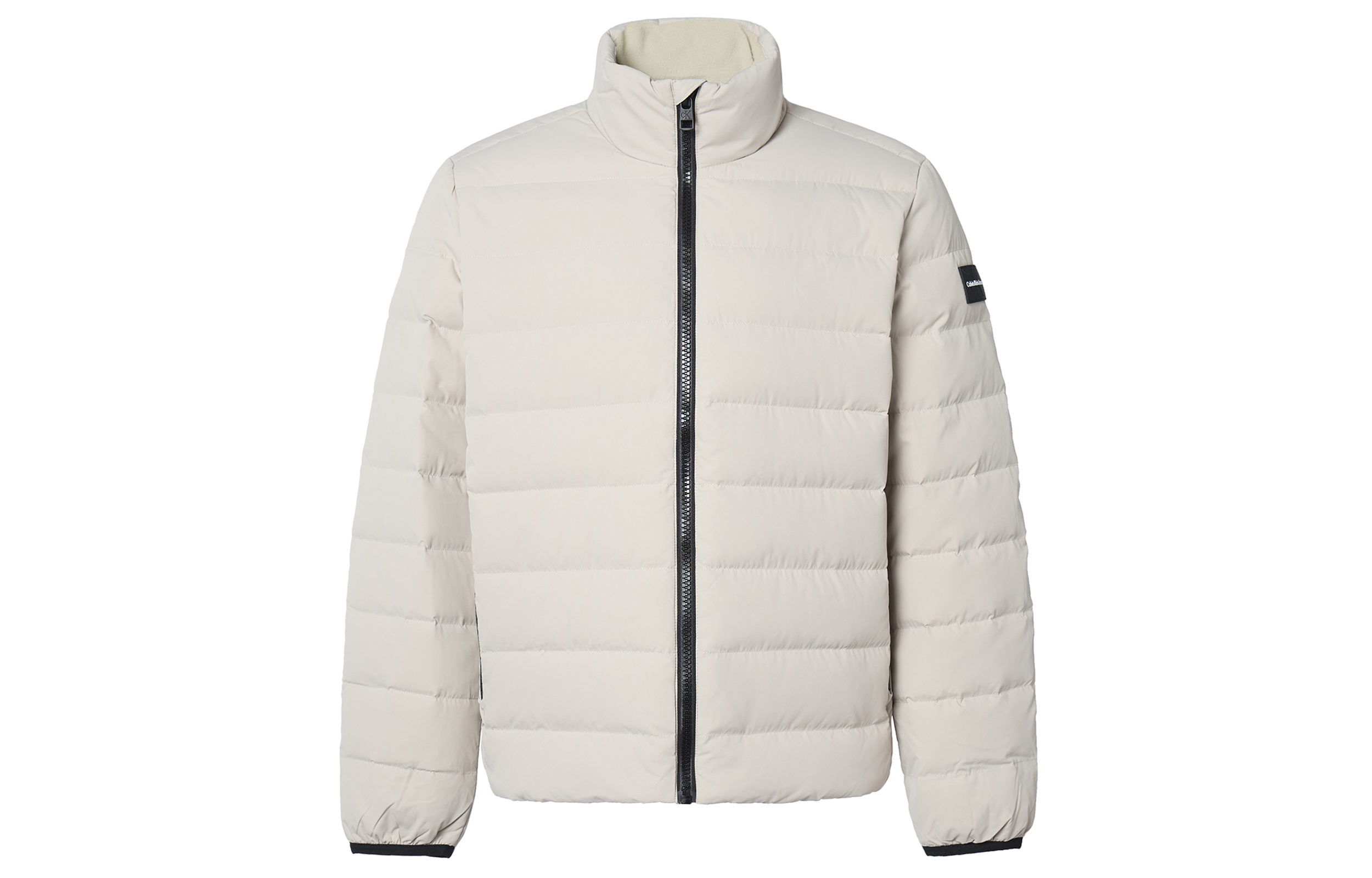 CALVIN KLEIN  Logo Print Down Jacket with Grid Pattern - Fall/Winter Collection J324905 圖 3