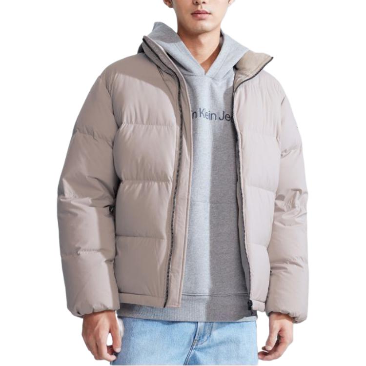 Shop 卡尔文克莱恩标志印花羽绒服 Alghini 灰色 - 保暖休闲款. J323229-PEE