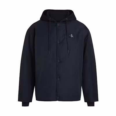 CALVIN KLEIN Loose Fit Letter Logo Long-Sleeve Jacket Black (EU Edition) J30J325290-BEH