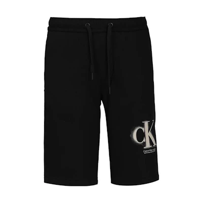 Calvin Klein Mid-Rise Printed Casual Shorts Black. J30J322905