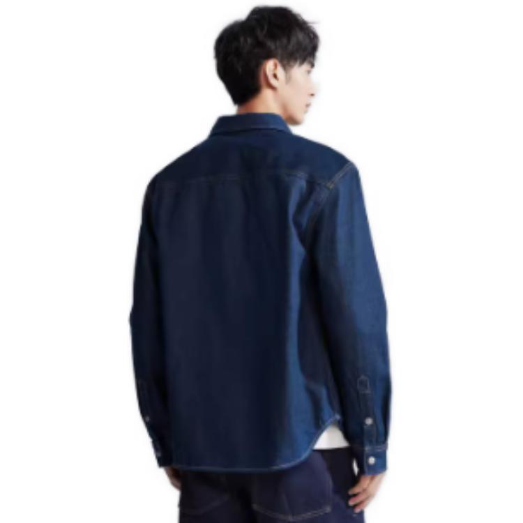 Lookbook カルバン クライン ミニマリスト コットン デニム シャツ J324791