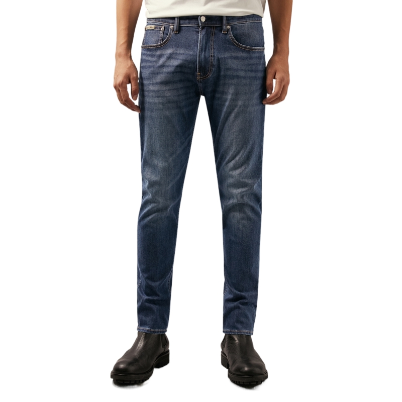 Calvin Klein  Moisture-Wicking Stretch Tapered Denim Jeans Blue J326410 圖 4