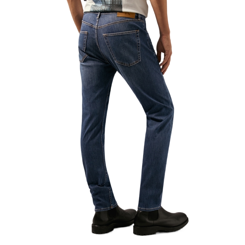 Calvin Klein  Moisture-Wicking Stretch Tapered Denim Jeans Blue J326410 圖 5